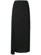 Chanel Pre-owned Draped Midi Skirt - Black