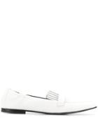 Brunello Cucinelli Fringed Moccasin Flats - White