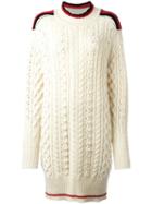Isabel Marant Cable Knit Jumper, Women's, Size: 38, White, Polyester/wool