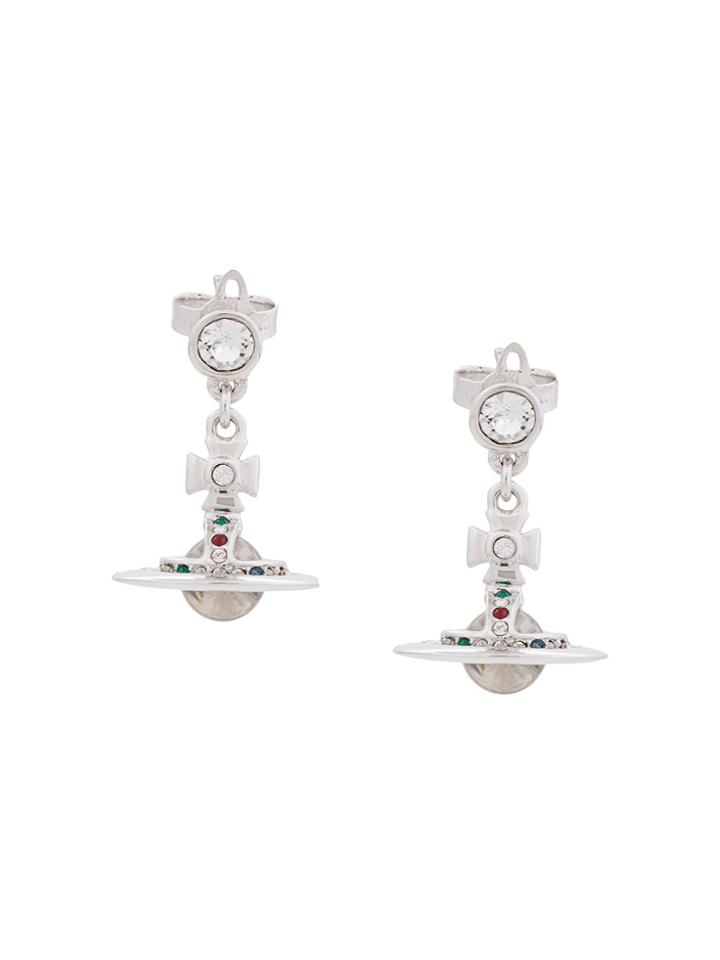 Vivienne Westwood Embellished Org Earring - Metallic