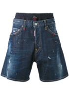 Dsquared2 - Loose Fit Denim Shorts - Men - Cotton/polyester/spandex/elastane - 44, Blue, Cotton/polyester/spandex/elastane