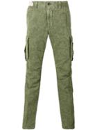 Incotex - Printed Cargo Trousers - Men - Cotton/linen/flax - 36, Green, Cotton/linen/flax