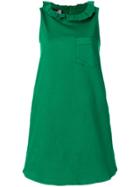 Love Moschino Frill Collar Shift Dress - Green