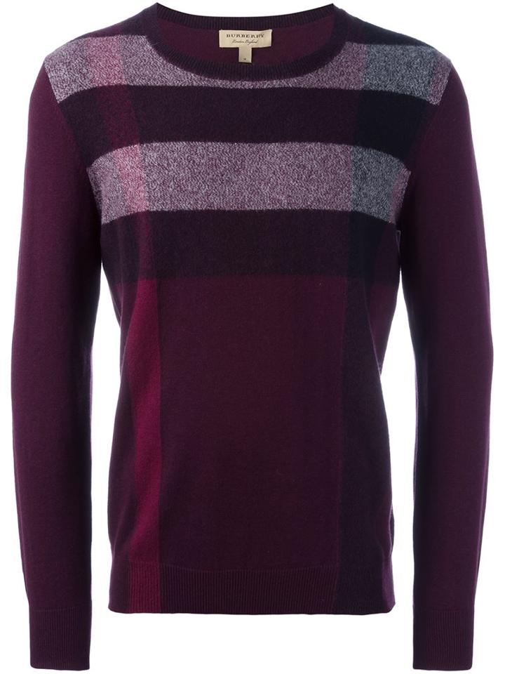 Burberry Striped Crew Neck Jumper
