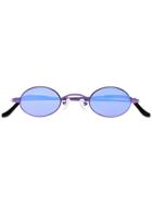 Roberi & Fraud Purple Doris Oval Sunglasses - Pink & Purple