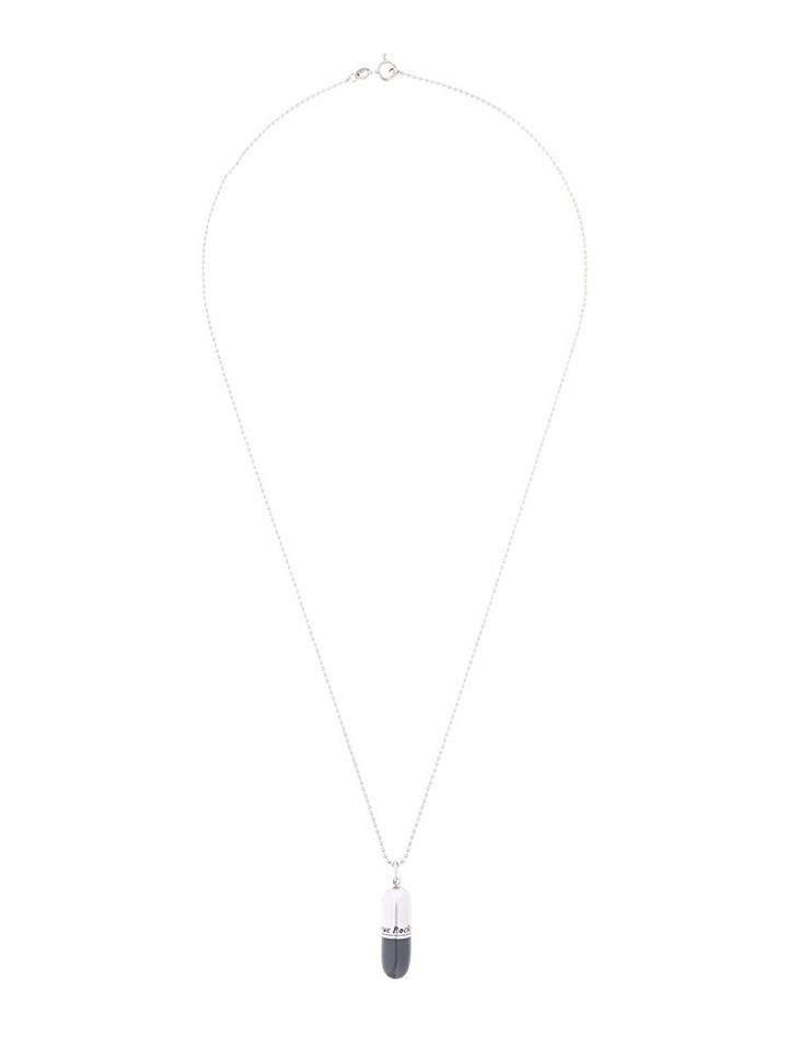 True Rocks Large 'charcoal Pill' Pendant