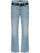 Rta Dexter Belted Straight Leg Jeans - Blue