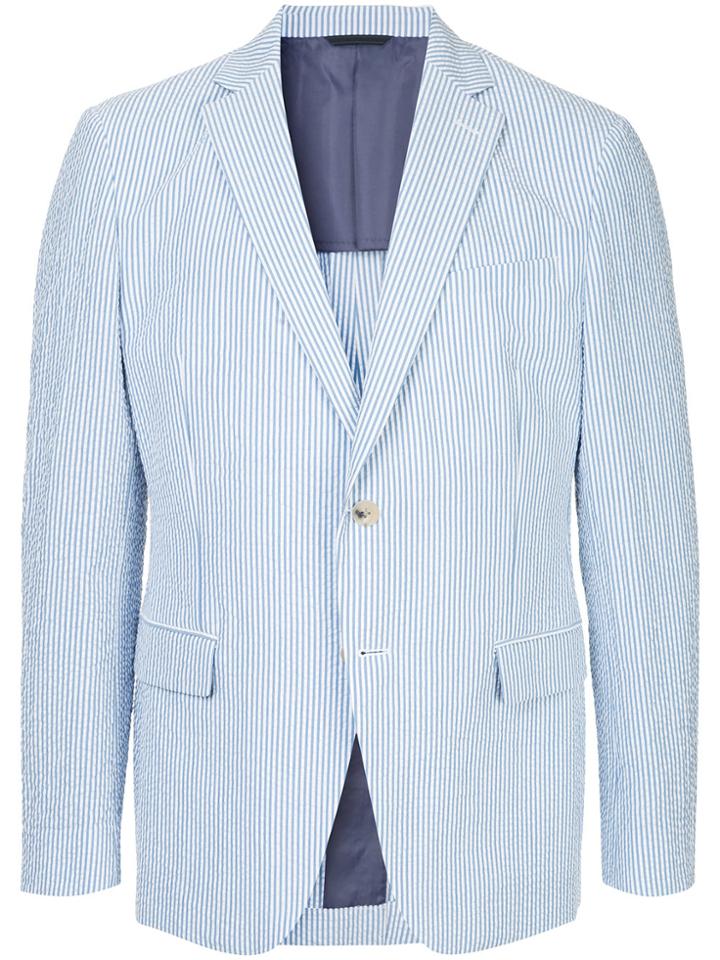 D'urban Striped Blazer - Blue
