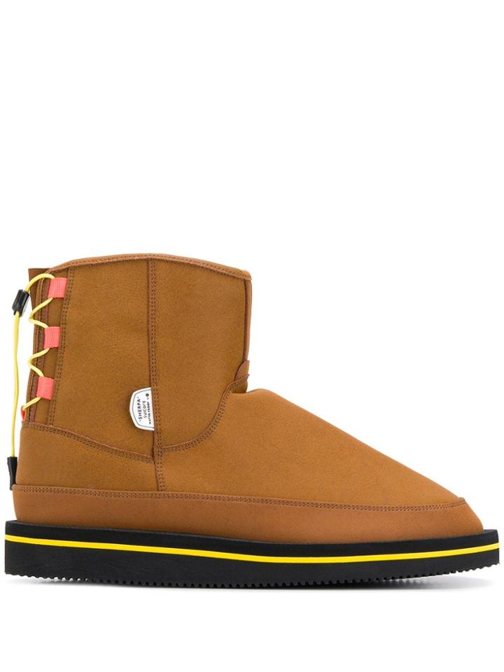 Suicoke Flat Snow Boots - Brown