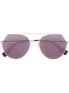 Fendi 'eyeline' Sunglasses, Adult Unisex, Pink/purple, Metal (other)