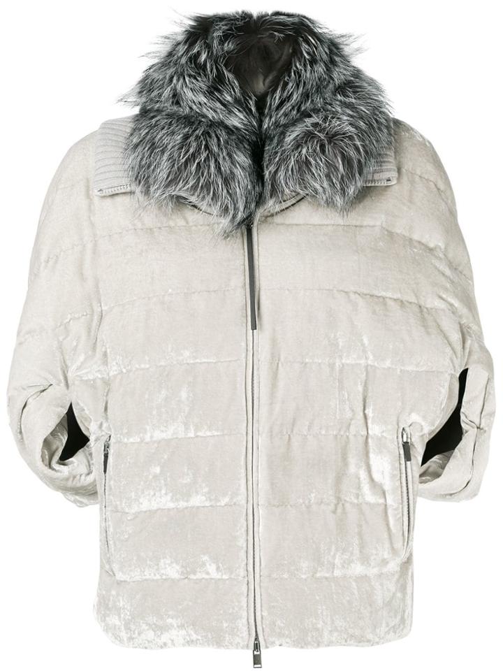 Fabiana Filippi Oversized Puffer Jacket - Grey