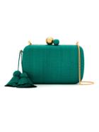 Isla Raffia Clutch - Green