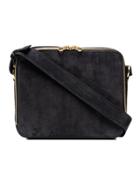 Tara Zadeh Black Parviz Suede Shoulder Bag - Grey