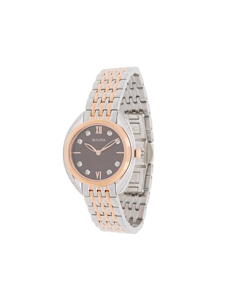 Bulova Diamond Two-tone Bracelet Watch - Metallic