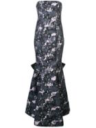 Zac Zac Posen Flo Floral Print Gown - Grey