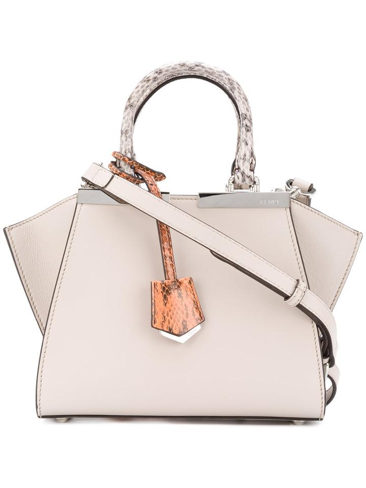 Fendi - 3jours Crossbody Bag - Women - Leather - One Size, Nude/neutrals, Leather