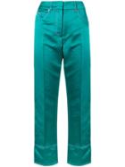 Emilio Pucci Cropped Tailored Trousers - Green
