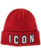 Dsquared2 Icon Embroidered Beanie Hat