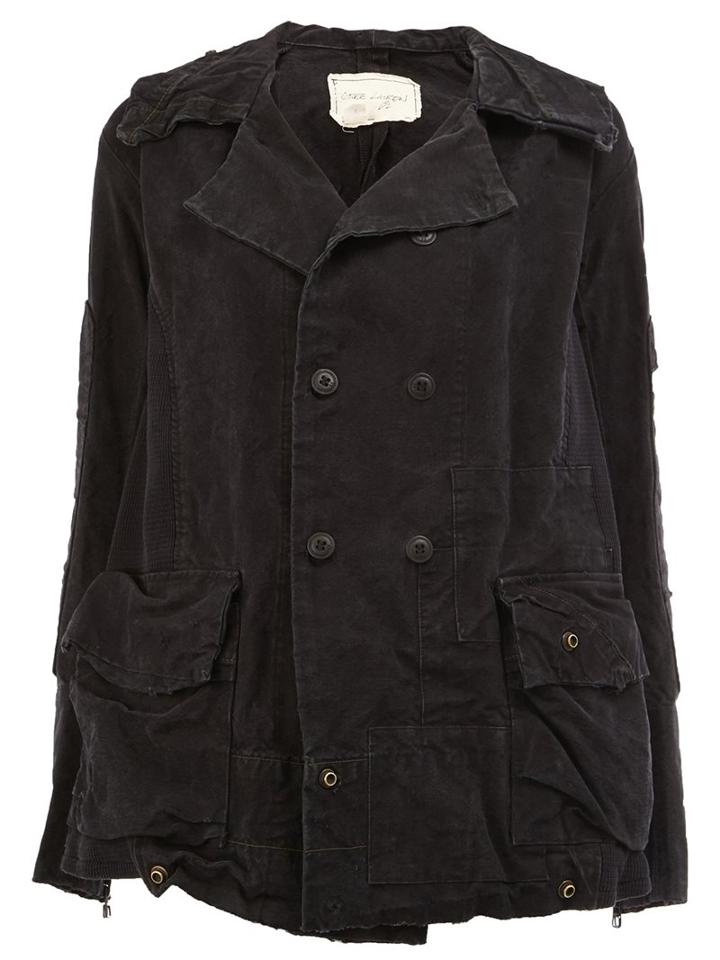 Greg Lauren Double Breasted Jacket, Women's, Size: 1, Black, Cotton