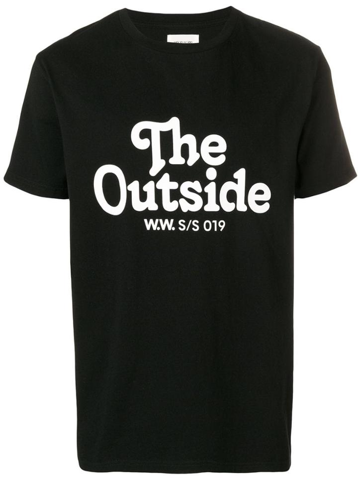 Wood Wood Logo T-shirt - Black