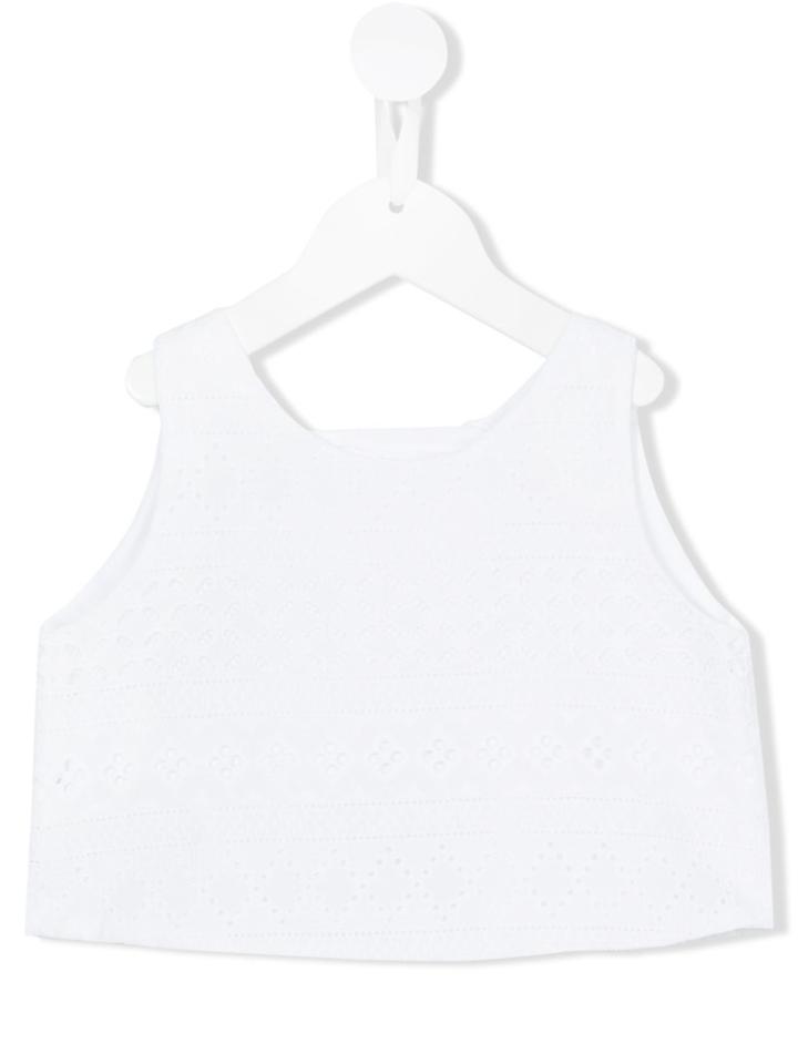 Lapin House - Cropped Top - Kids - Cotton - 6 Yrs, Girl's, White