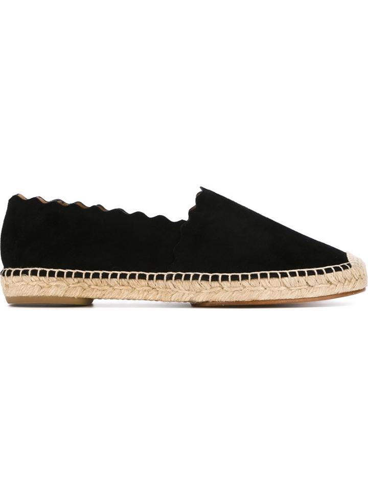 Chloé Lauren Espadrilles, Women's, Size: 35, Black, Leather/raffia