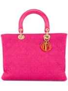 Christian Dior Vintage Lady Dior Canage 32 Tote - Pink & Purple