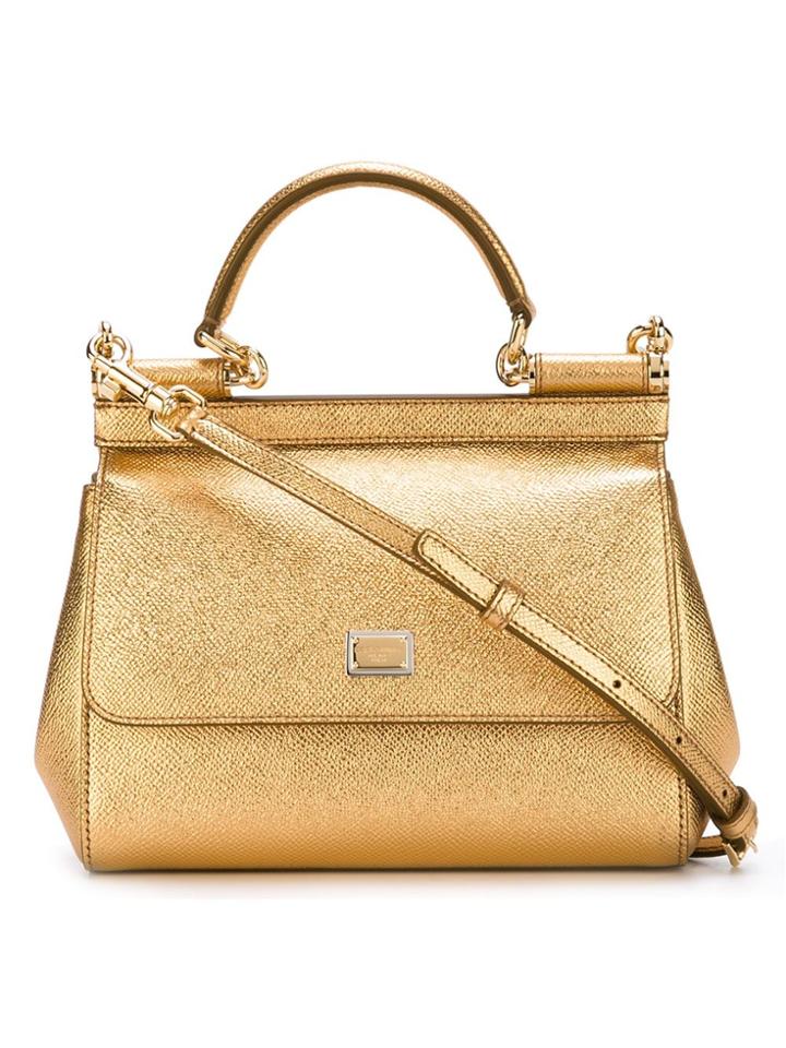 Dolce & Gabbana Small Sicily Tote - Metallic