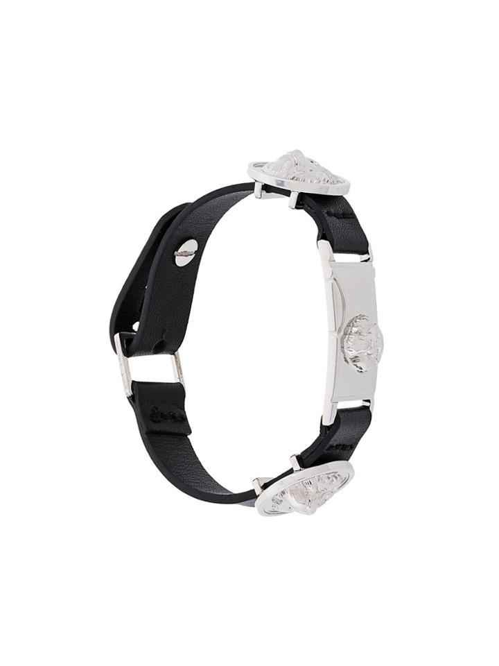 Versus Embellished Cuff Bracelet - Black