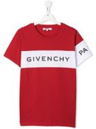 Givenchy Kids Teen Logo Tape T-shirt - Red
