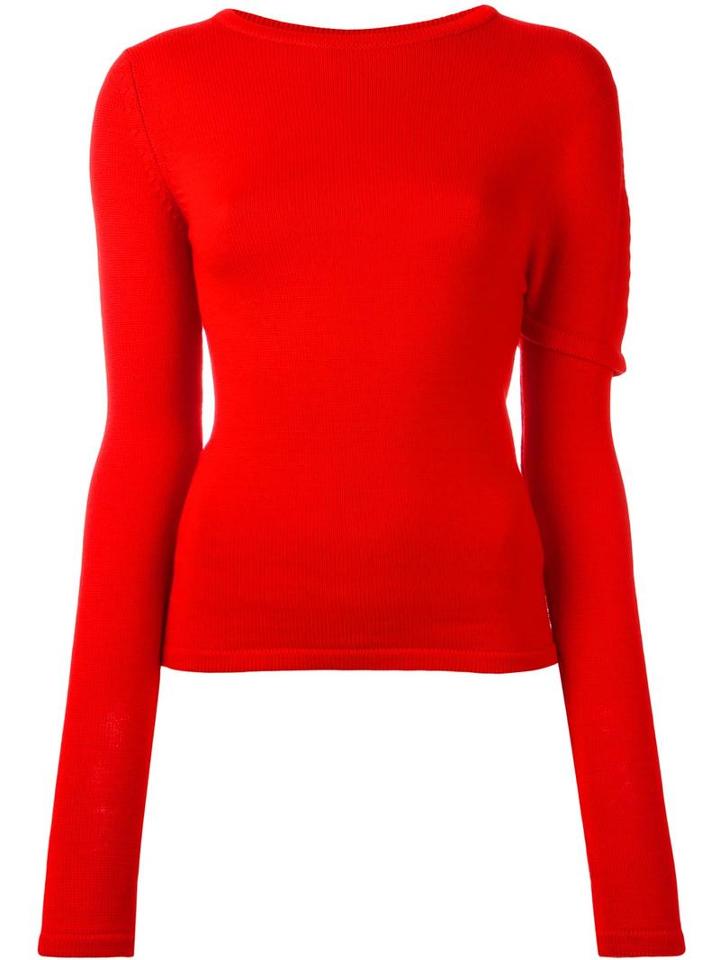 Jacquemus Round Neck Jumper, Women's, Size: 38, Red, Wool