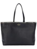 Valentino Large Rockstud Tote - Black