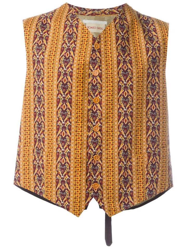 Romeo Gigli Vintage Patterned Waistcoat