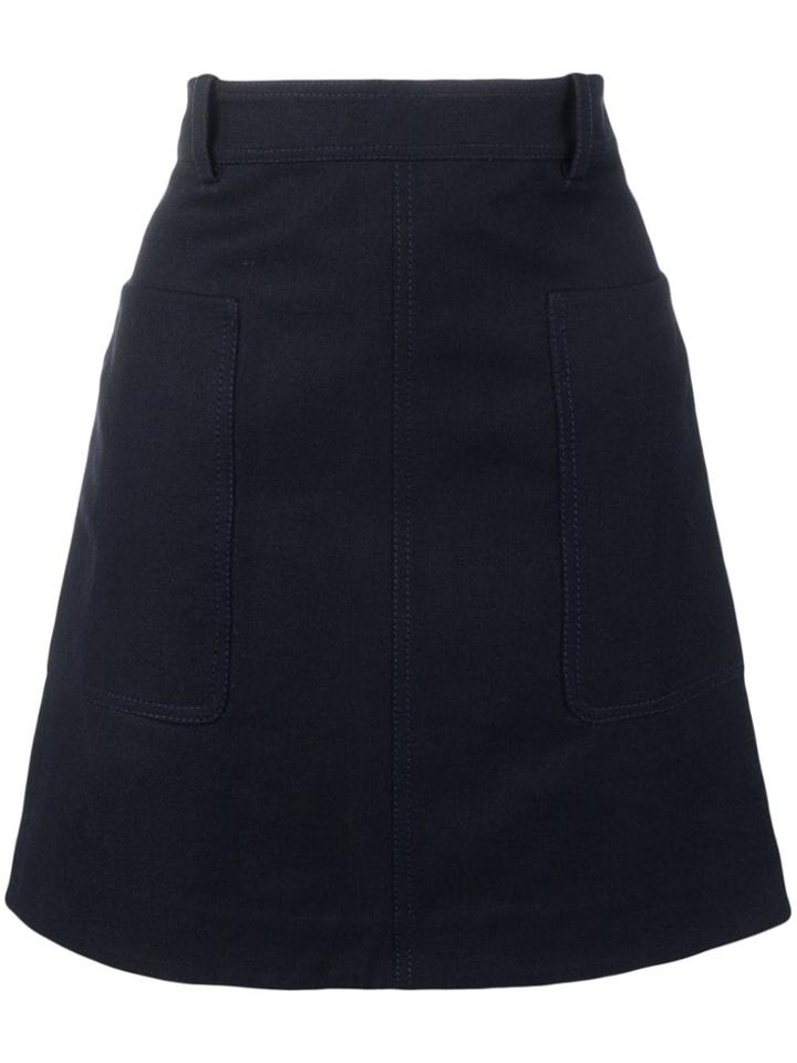 Victoria Victoria Beckham Safari Skirt - Blue
