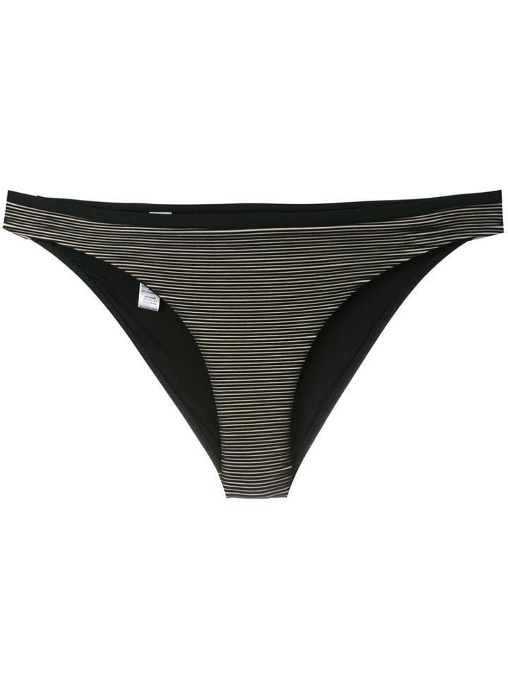 La Perla Super Stripes Classic Bikini Slip, Women's, Size: 4, Black, Polyamide/spandex/elastane