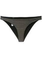 La Perla Super Stripes Classic Bikini Slip, Women's, Size: 4, Black, Polyamide/spandex/elastane