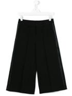 Diesel Kids Tuxedo Cropped Culotte Trousers, Girl's, Size: 14 Yrs, Black