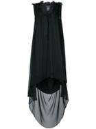 Thomas Wylde Ruffle Detailed High Low Hem Dress - Black