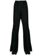 Ann Demeulemeester Gathered Detail Trousers - Black