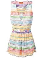 Missoni Mare Patterned Playsuit - Red