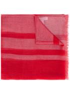 Salvatore Ferragamo - Fine Signature Scarf - Women - Polyester/cupro/cashmere - One Size, Red, Polyester/cupro/cashmere