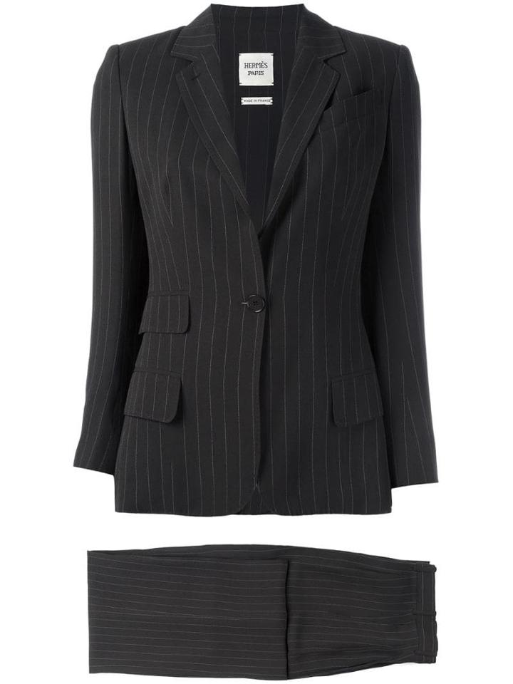 Hermès Pre-owned Pinstriped Suit - Brown