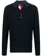 Tommy Hilfiger Shoulder-patch Half-zip Jumper - Blue