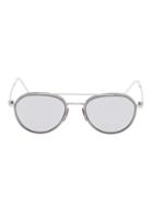 Thom Browne Aviator Sunglasses, Adult Unisex, Grey, Acetate/metal (other)
