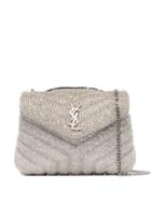 Saint Laurent Loulou Embellished Shoulder Bag - Metallic