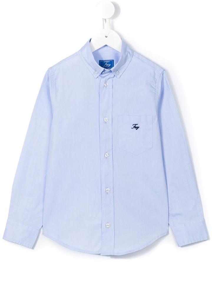 Fay Kids Classic Long Sleeve Shirt, Boy's, Size: 10 Yrs, Blue
