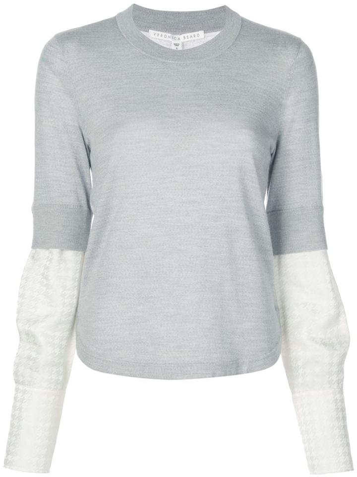 Veronica Beard Layered Sleeve Jumper - Grey