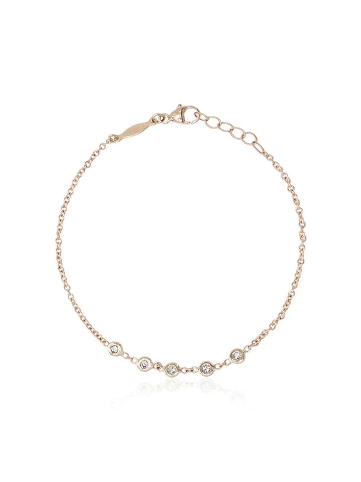 Jacquie Aiche Diamond And 14k Gold Tennis Bracelet
