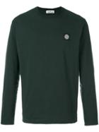 Stone Island - Logo Patch Sweatshirt - Men - Cotton - M, Green, Cotton