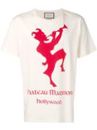 Gucci T-shirt With Chateau Marmont Print - Neutrals